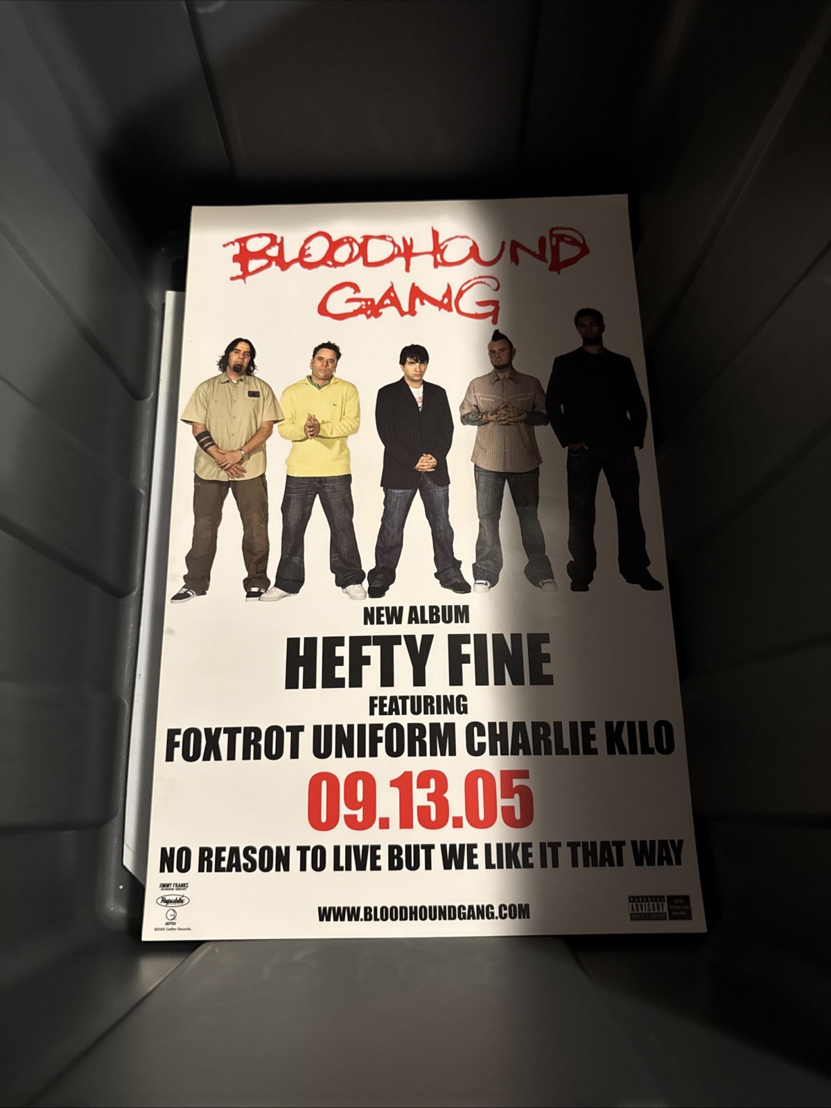 Bloodhound Gang Hefty Fine 11 X 17“ Promo Poster 2005 Bloodhound Gang Hefty Fine 11 X 17“ Promo Poster 2005