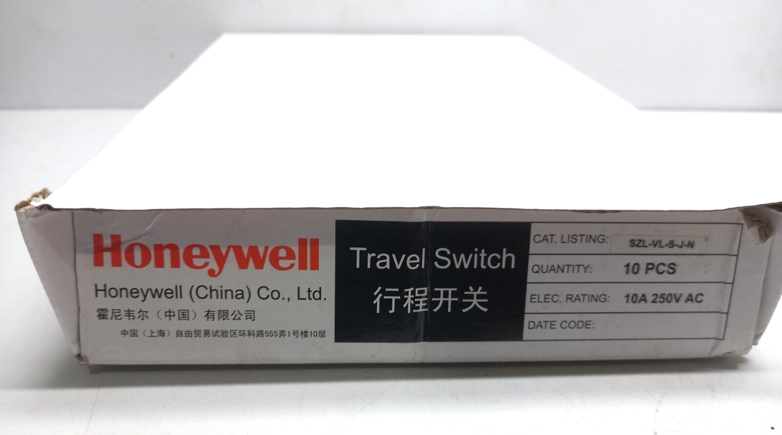 Honeywell SZL-VL-S-J-N Limit Switch 10A 250VAC SZLVLSJN - 10PCs/Lot