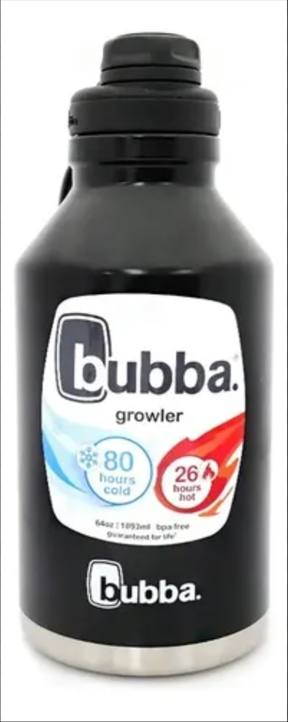 NEW Bubba Growler 64 Oz, 80 hours cold/26 hours hot. Black