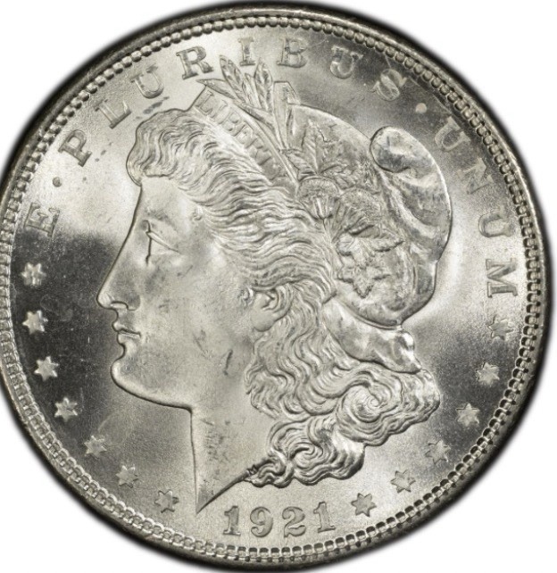 Morgan Silver Dollar PCGS 1921 MS62 90% Silver Uncirculated $1 Morgan Silver Dollar PCGS 1921 MS62 90% Silver Uncirculated $1