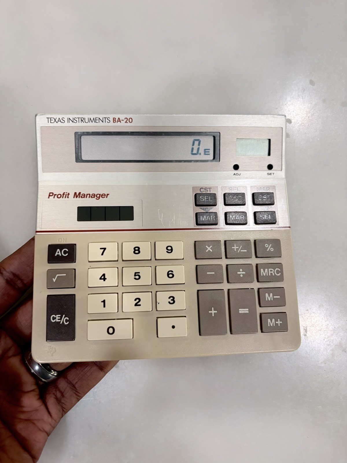 Vintage 1986 Texas Instruments BA-20 Profit Manager Calculator TI. Works