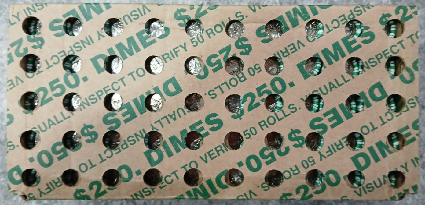 2026 P Emerging Liberty Semiq $250 Dime Box  (50 Rolls)  Bank Box