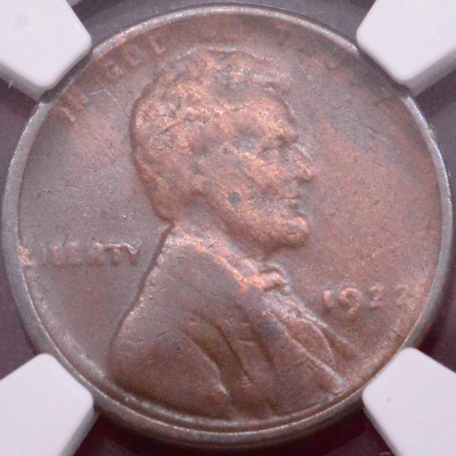 NGC VF 1922 NO D WEAK REVERSE LINCON WHEAT CENT