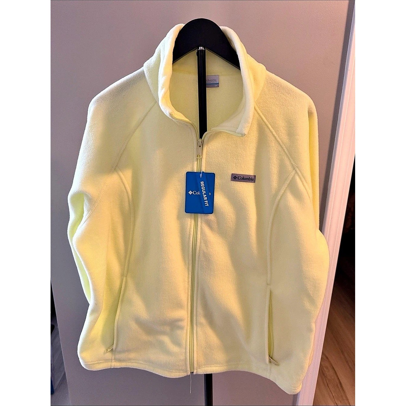 Columbia Benton Springs Full Zip Fleece Jacket Yellow 3X Columbia Benton Springs Full Zip Fleece Jacket Yellow 3X
