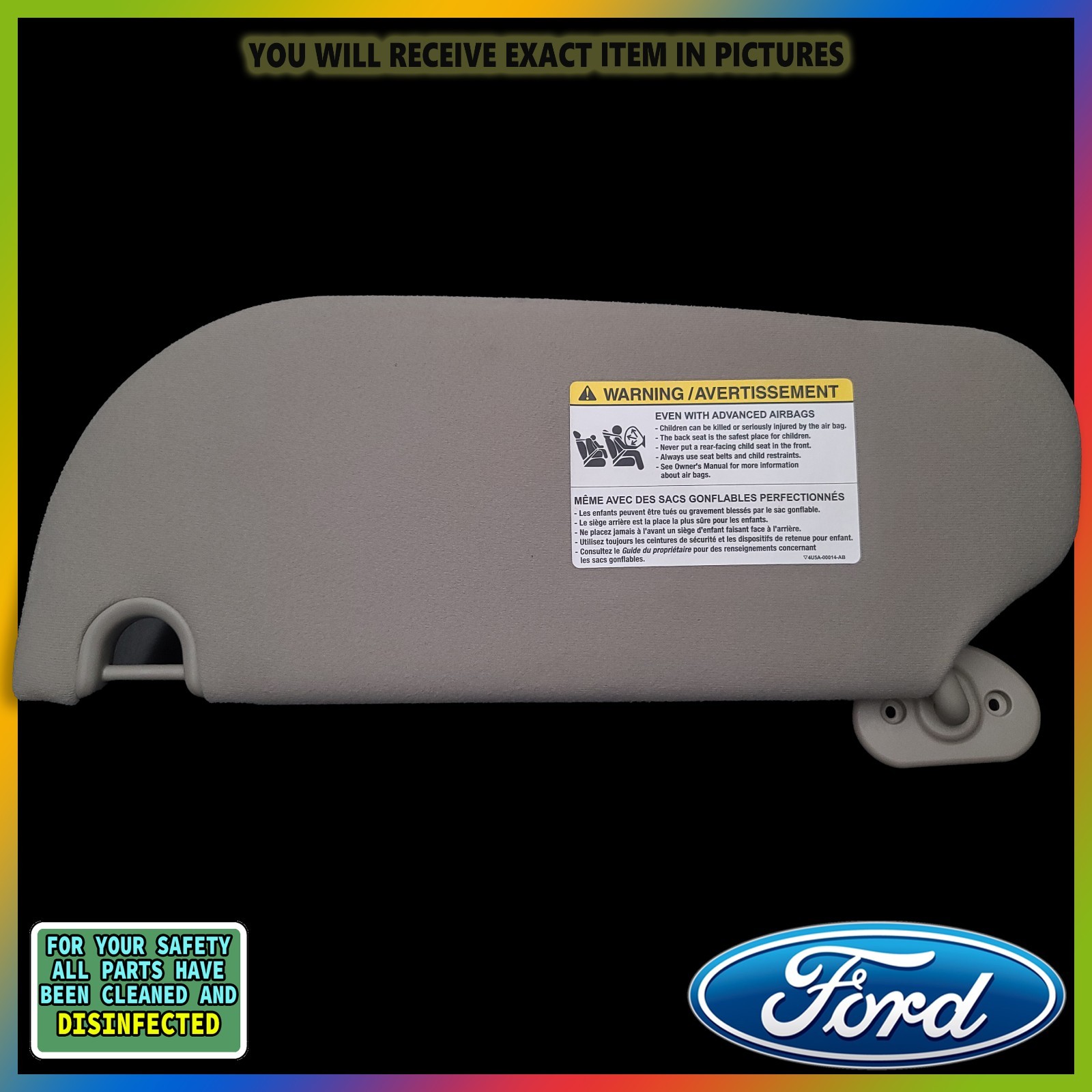 2006-2010 Ford Explorer Mercury Mountaineer Passenger Side Right Sun Visor