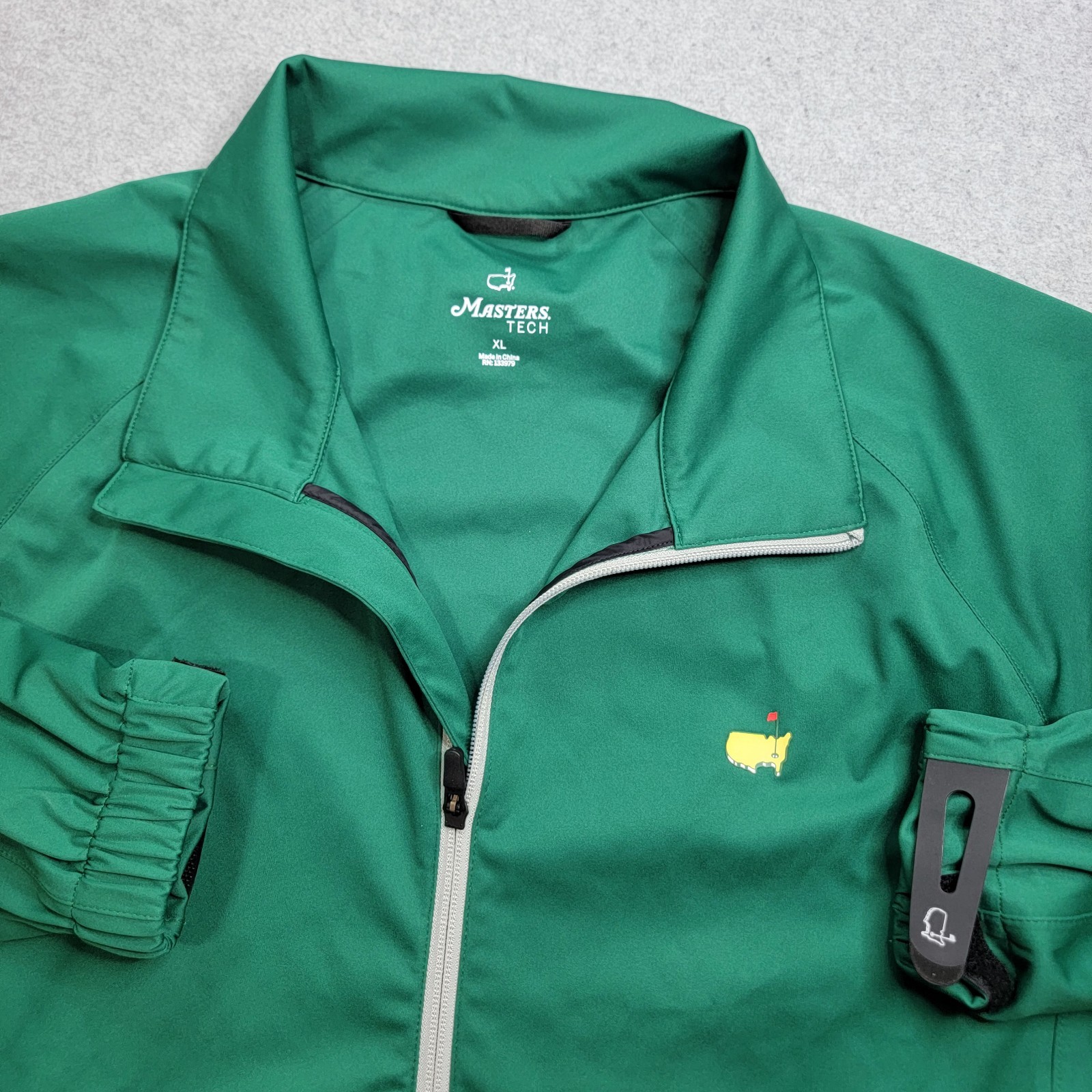 Masters Tech 1/4 Zip Pullover Mens XL Green Augusta Golf Windbreaker Jacket