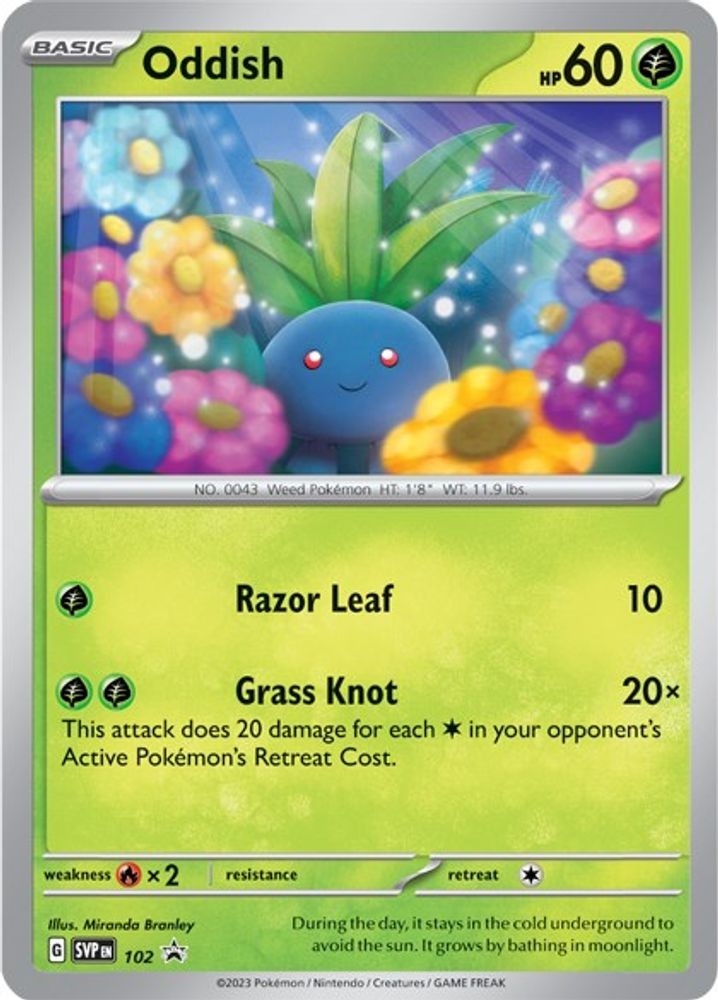 2023 Pokemon: SVP - Oddish 102 (#102, Promo, Near Mint)
