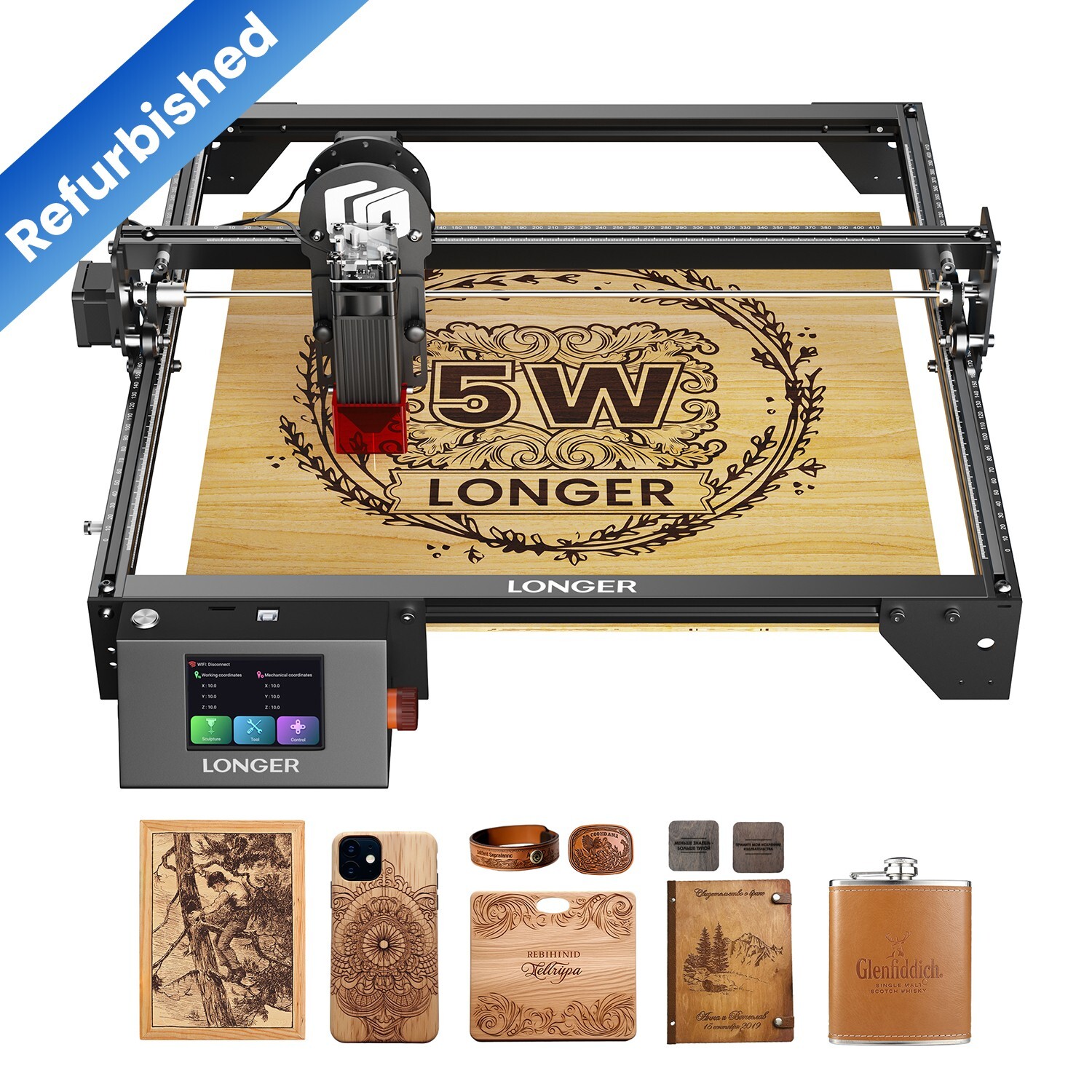 Longer RAY5 5W Laser Engraver machine, 24000mm/min, 5W Laser Engraverš„ Used-C Longer RAY5 5W Laser Engraver machine, 24000mm/min, 5W Laser Engraverš„ Used-C
