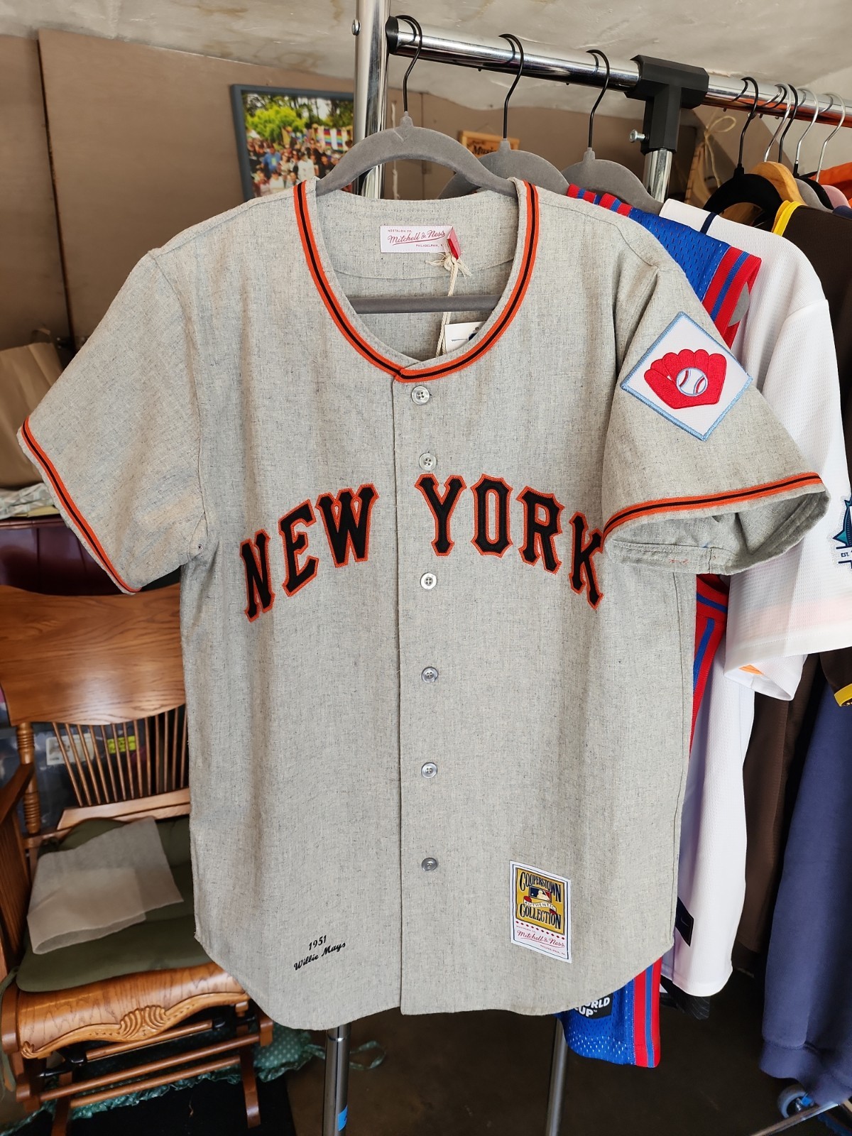 Mitchell And Ness Willie Mays 1951 San Francisco Giants Jersey Size Medium Mitchell And Ness Willie Mays 1951 San Francisco Giants Jersey Size Medium