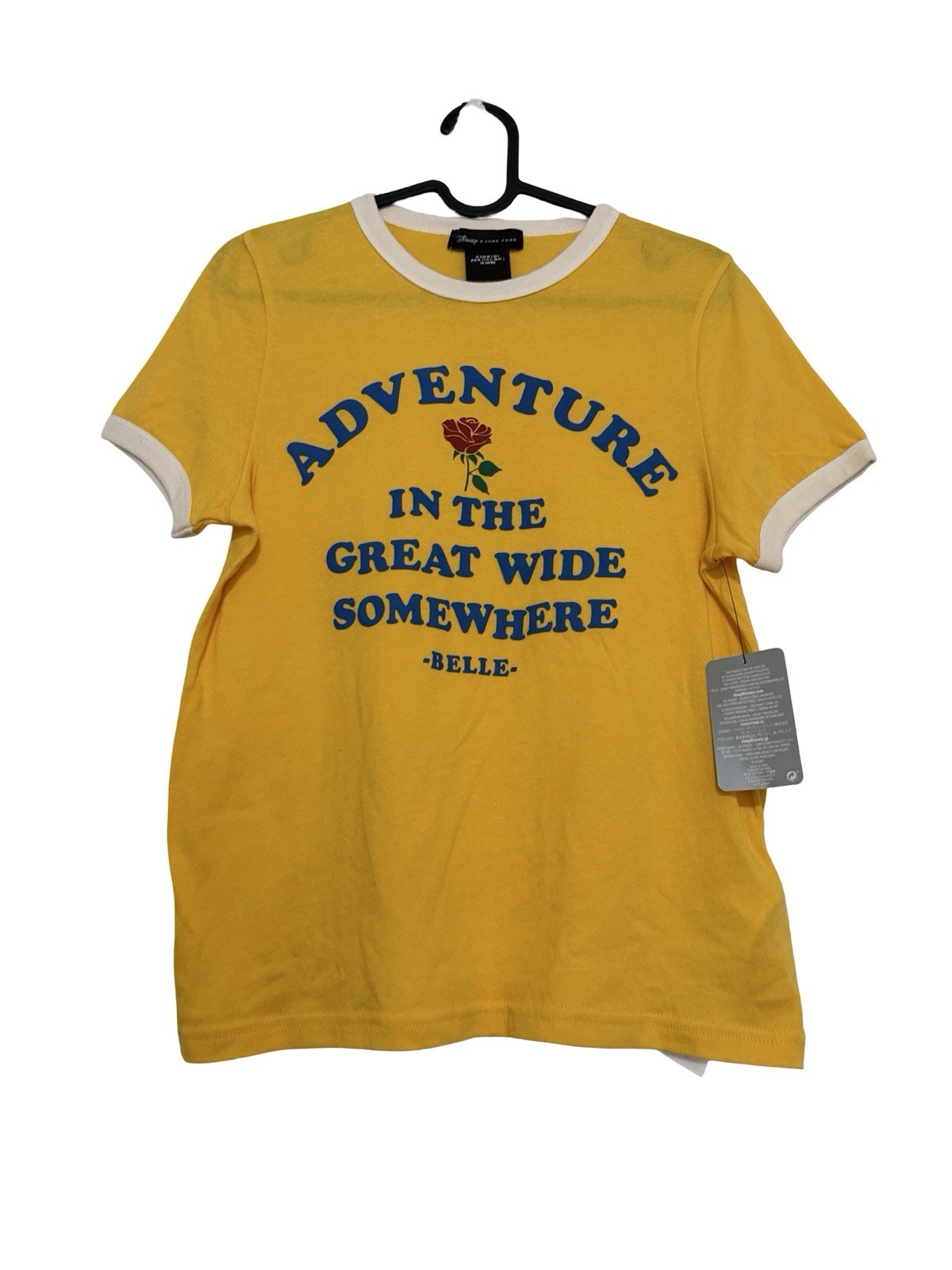 Disney X Junk Food Belle Adventure Is Out There Women’s Shirt SZ S NEW Disney X Junk Food Belle Adventure Is Out There Women’s Shirt SZ S NEW