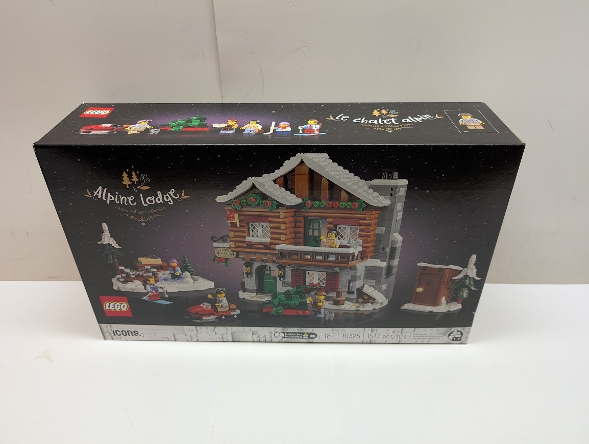 LEGO 10325 Icons: Alpine Lodge Holiday Christmas City New & Sealed w/ Shelf Wear LEGO 10325 Icons: Alpine Lodge Holiday Christmas City New & Sealed w/ Shelf Wear