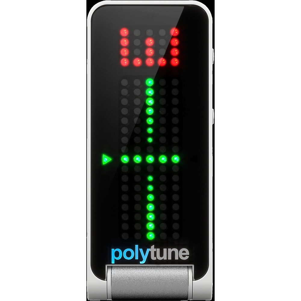 TC Electronic PolyTune Polyphonic ClipOn Tuner  White