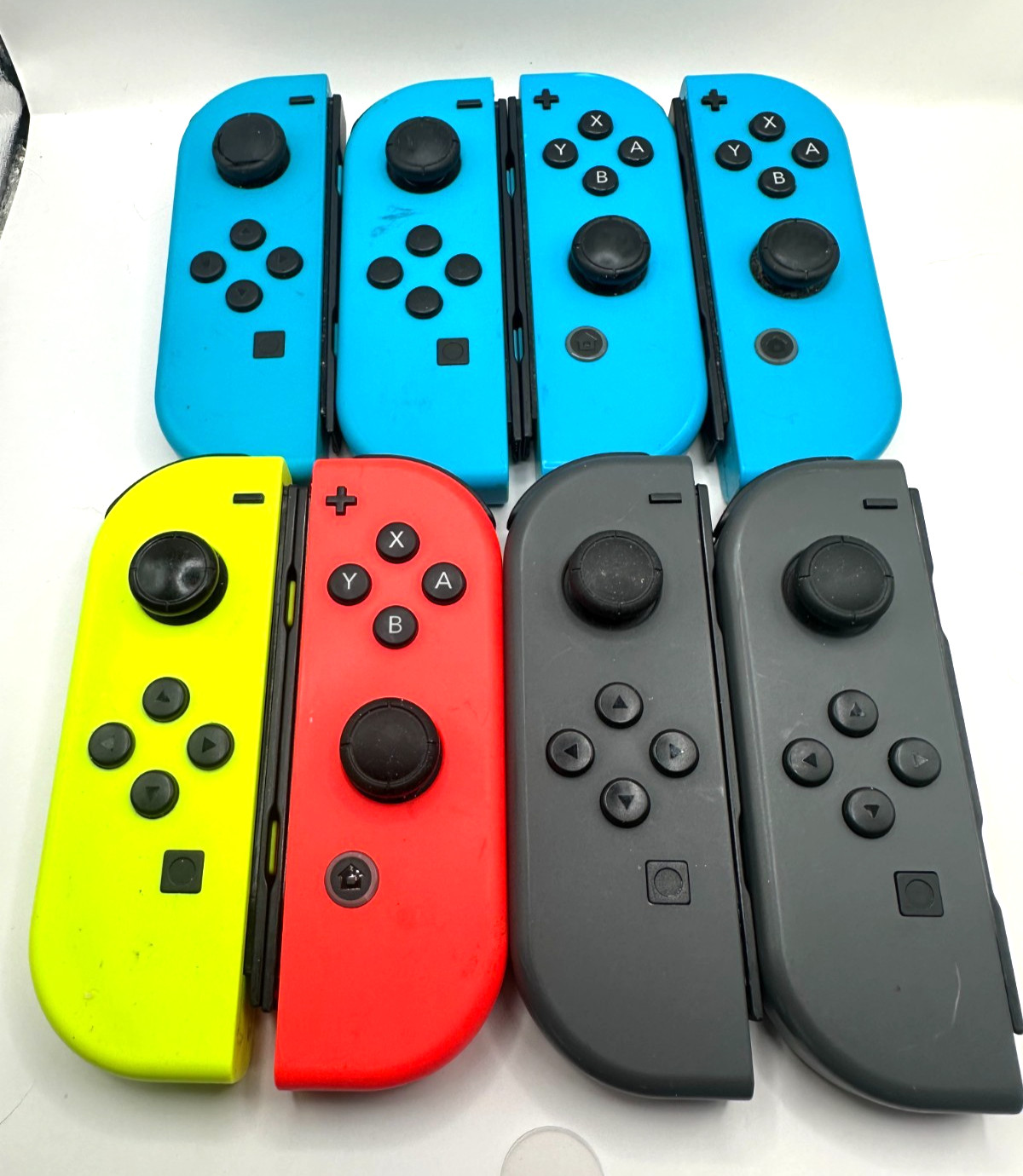 Lot of 8 Defective Nintendo Switch Joy-Con Controllers FOR PARTS ONLY
