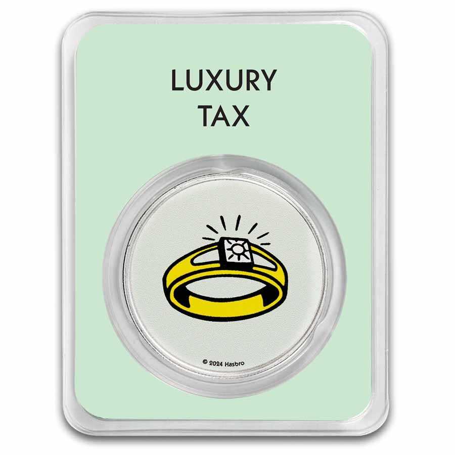 2024 Samoa 1 oz Silver Monopoly Board Space: Luxury Tax with TEP 2024 Samoa 1 oz Silver Monopoly Board Space: Luxury Tax with TEP