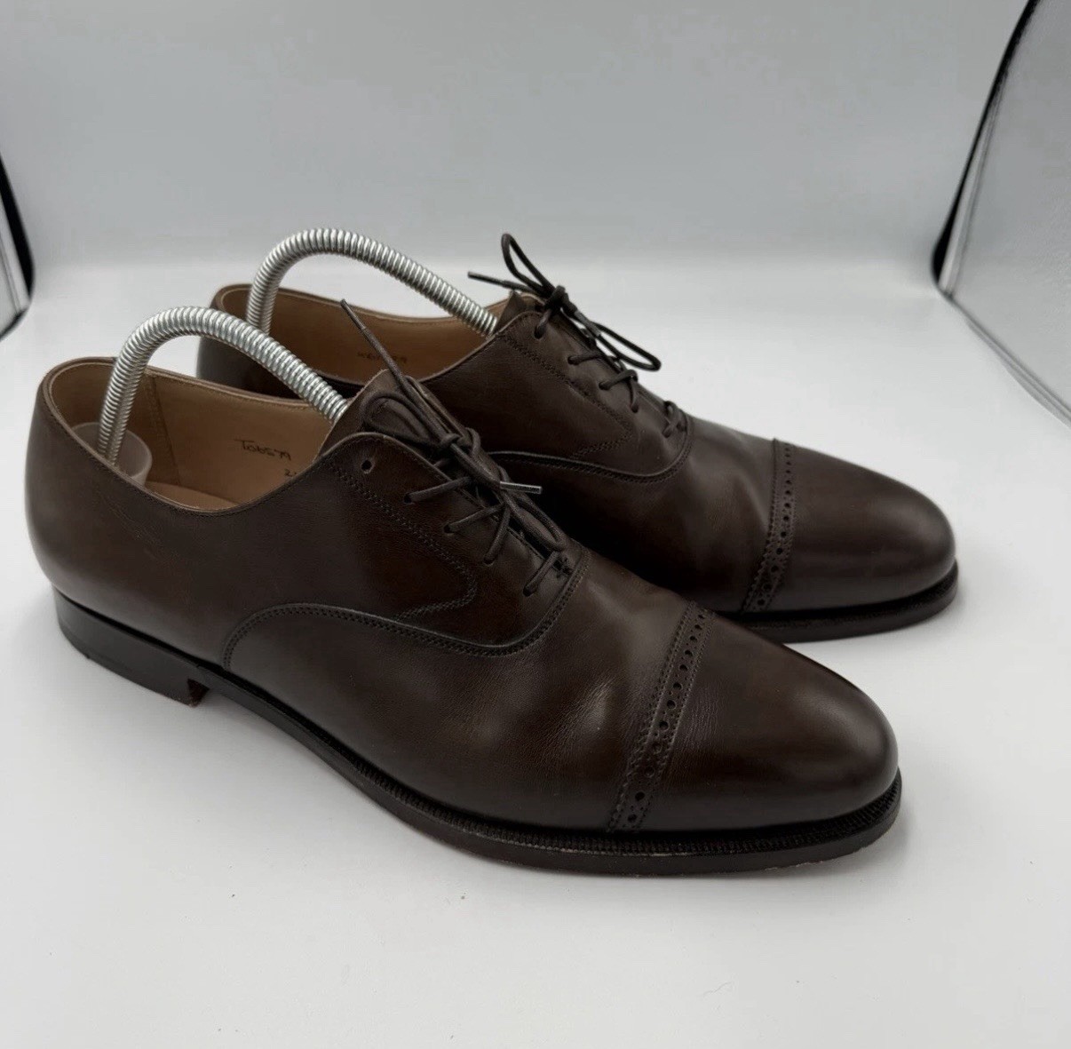 Peal & Co. Brooks Brothers Cap Toe Oxfords Brown Leather 10.5D Alfred Sargent Peal & Co. Brooks Brothers Cap Toe Oxfords Brown Leather 10.5D Alfred Sargent