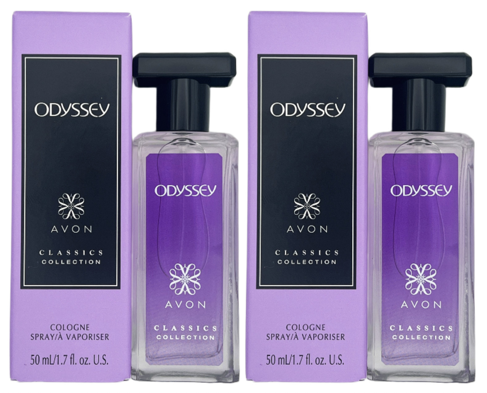 Avon Odyssey Classics collection cologne spray lot of 2  1.7 oz each