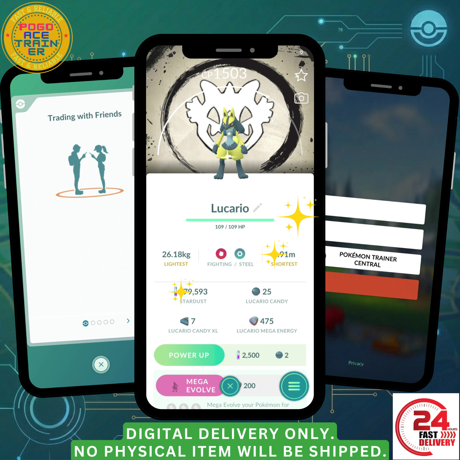 [✨SpecialBG✨] Shiny Lucario – GO Fest 2026 Special BG  ✨FAST24h Deli DIGITAL✨