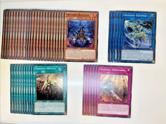 Yugioh Complete Competitive Crusadia Deck + Extra Deck + Bonus Gift