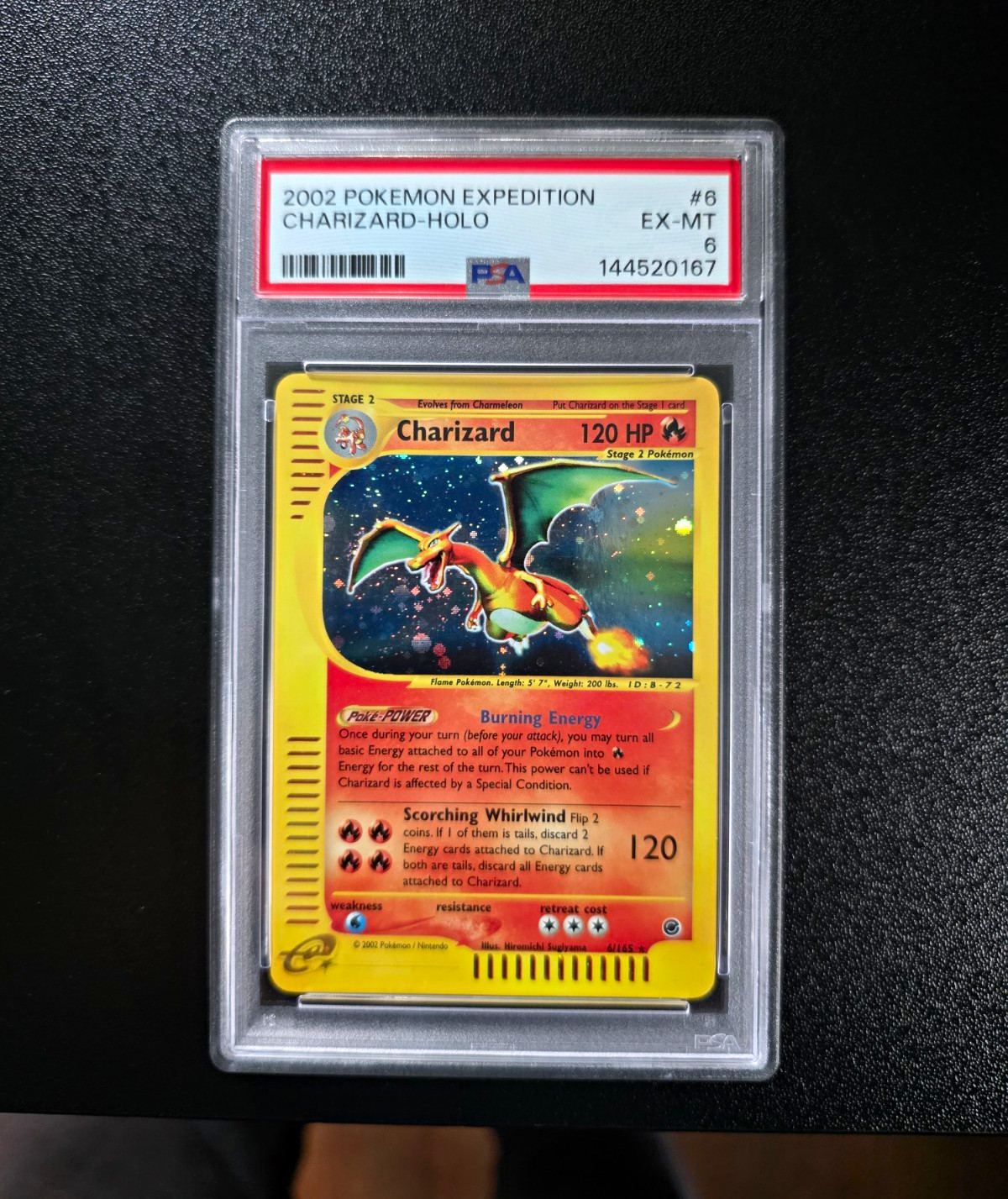 Wizards of the Coast Charizard 6/165 Expedition Holo PSA 6 EN 2002