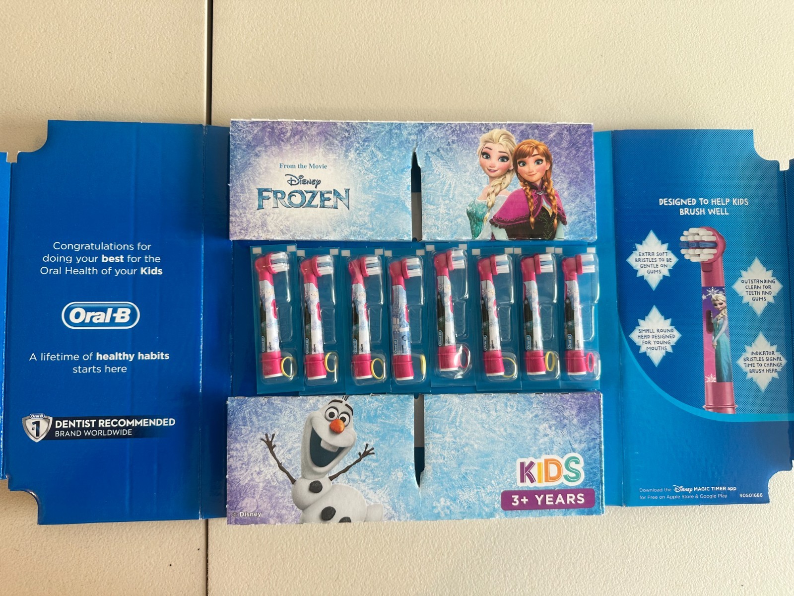 Oral-B Kids Toothbrush Heads - Frozen, Pack of 8 Count