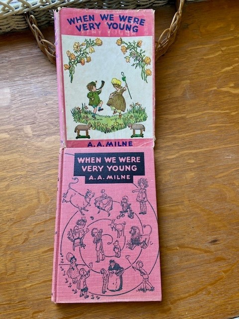 Vtg 1955 WHEN WE WERE VERY YOUNG, A.A. Milne Hardcover Dust Jacket E.P. Dutton