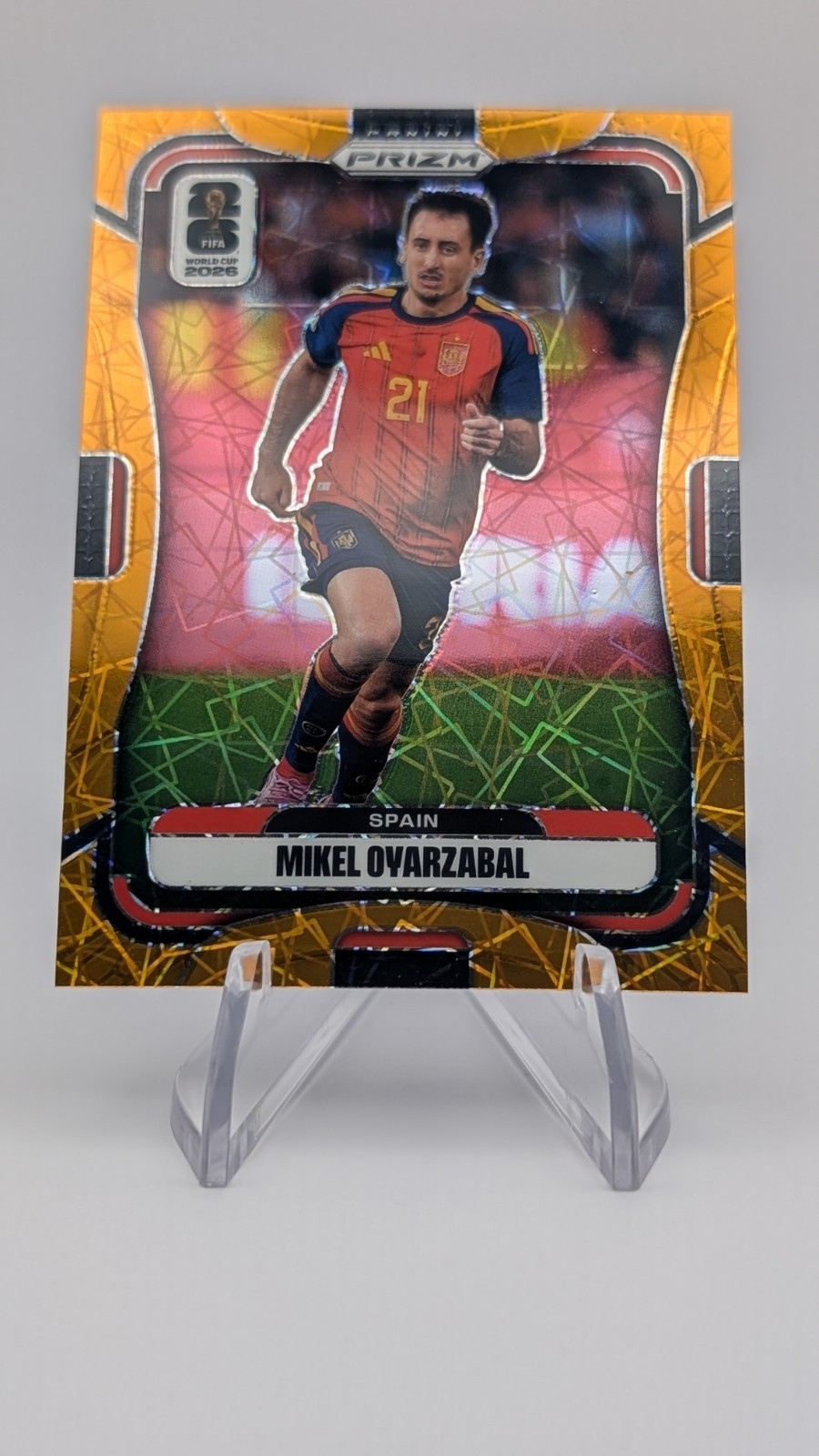 Panini Prizm 2026 FIFA World Cup Mikel Oyarzabal #75 Orange Lazer /260 Spain