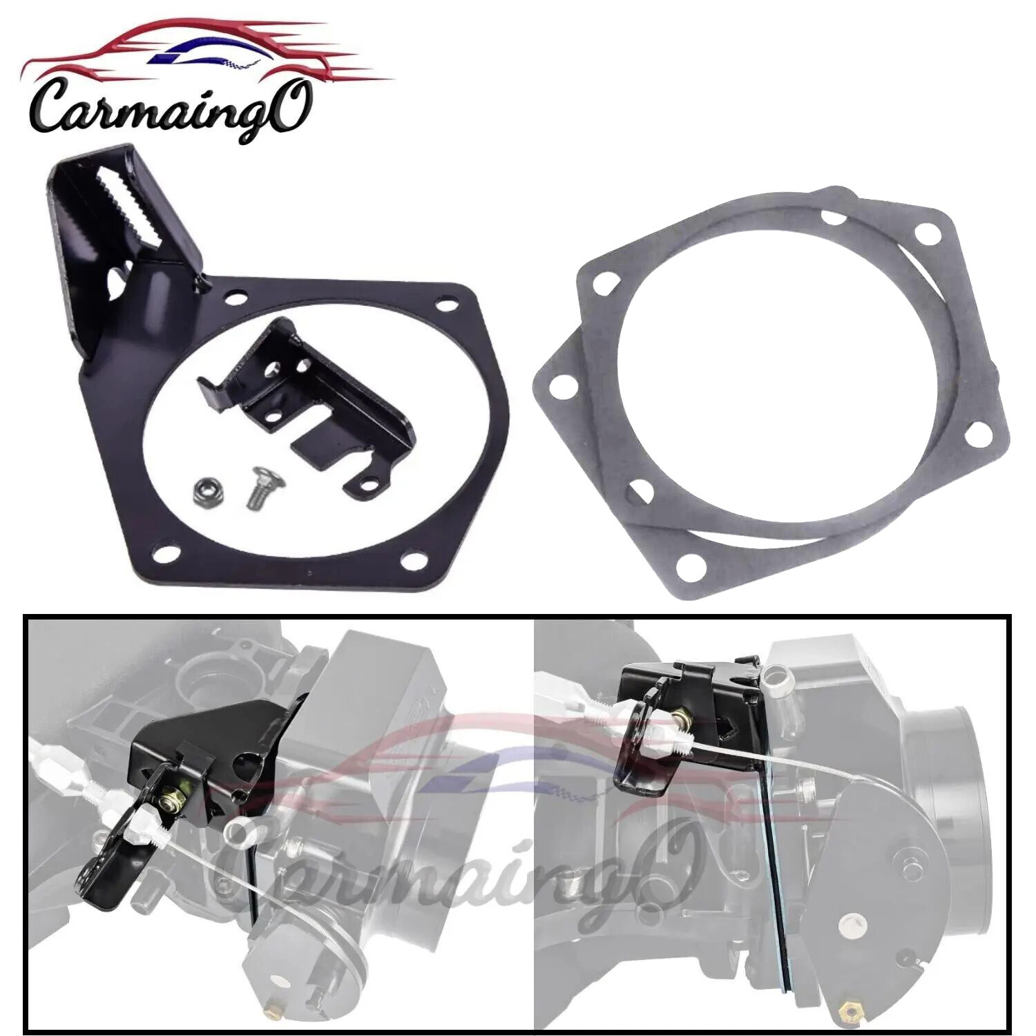 Throttle Body Cable Bracket for 92-102mm LS LS2 LS3 LS6 4 Bolts Intake Manifold