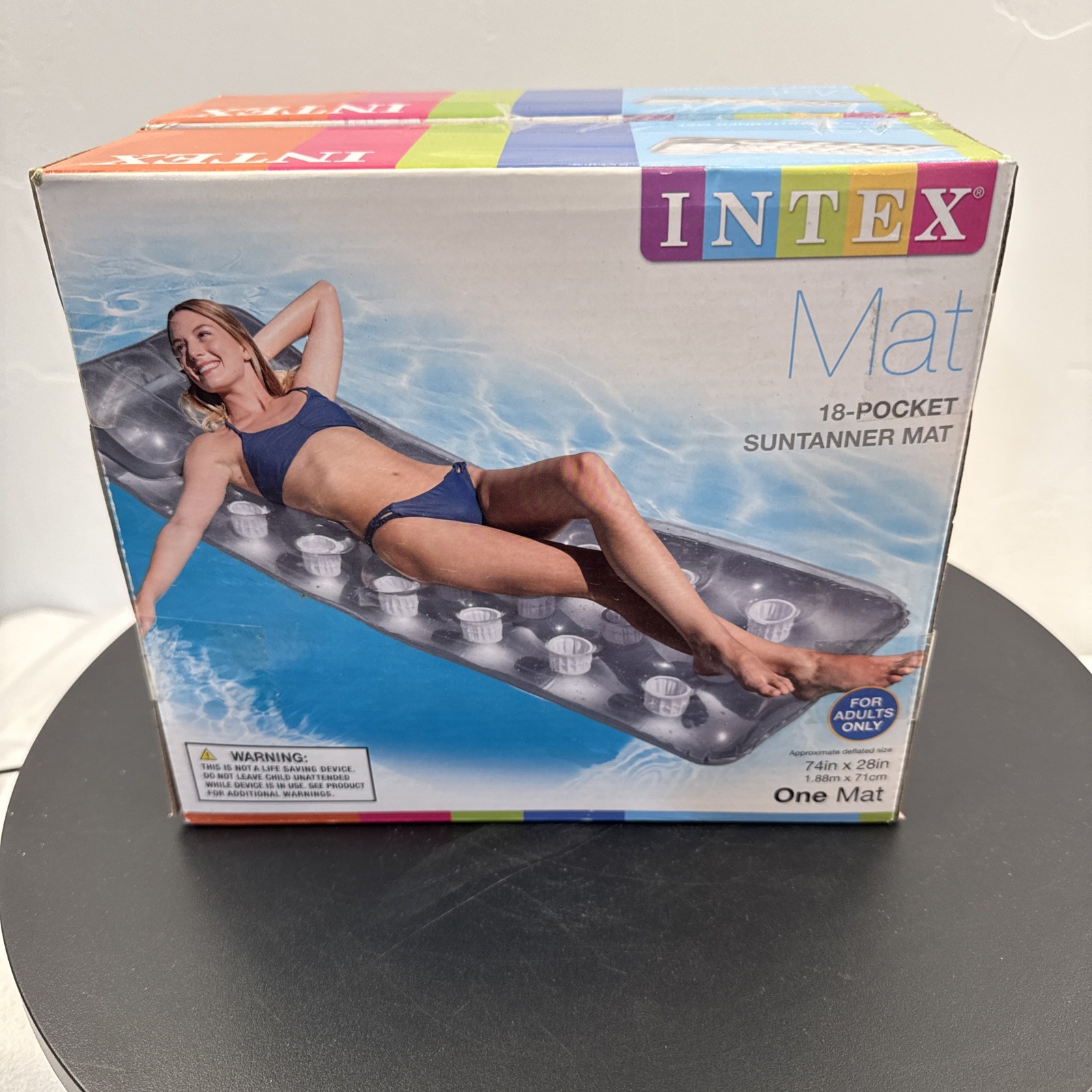 New Vintage Intex The Wet Set Suntanner Lounge #58894 2-PACKPool toy 74\