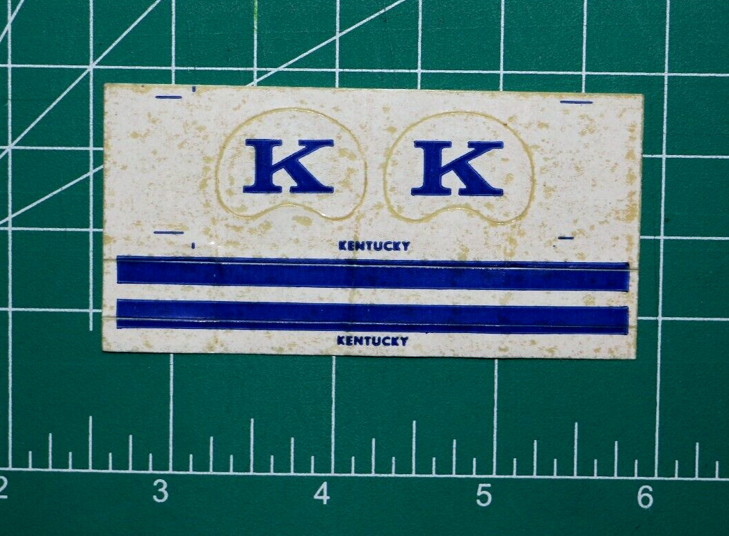 1978 Kentucky Wildcats NCAA Football Gumball Helmets *FACTORY DIECUT DECALS* KU