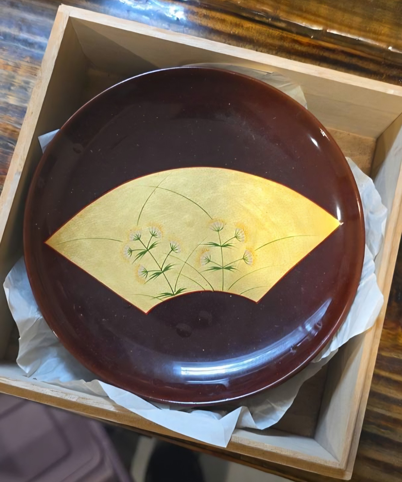 Vintage Japanese Urushi Lacquerware Plates
