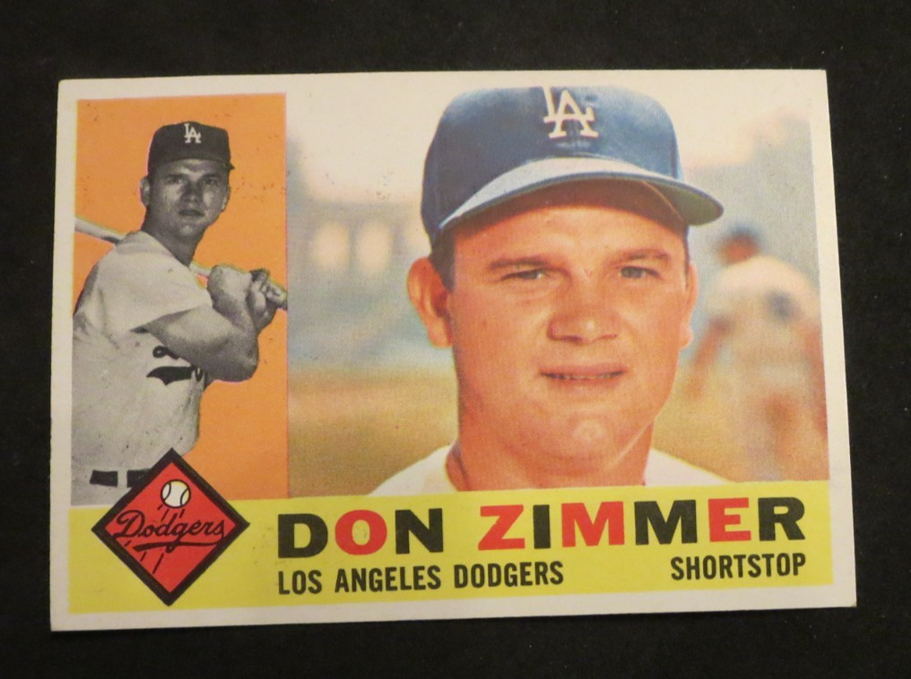 1960 Topps #47 Don Zimmer Los Angeles Dodgers NM 1960 Topps #47 Don Zimmer Los Angeles Dodgers NM