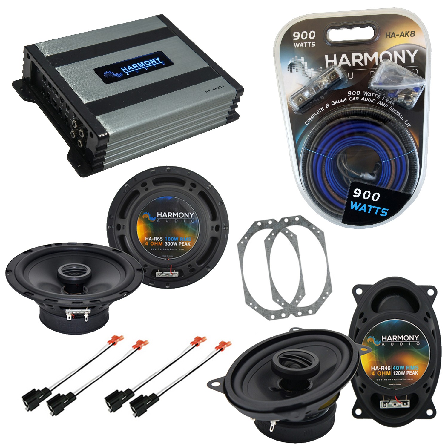 Fits Jeep Wrangler 1997-2006 OEM Speaker Replacement Harmony R46 R65 & HA-A400.4 Fits Jeep Wrangler 1997-2006 OEM Speaker Replacement Harmony R46 R65 & HA-A400.4
