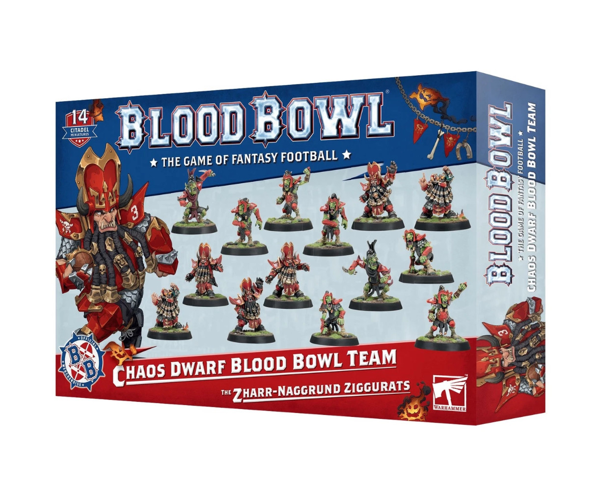 Blood Bowl: Chaos Dwarf Team Zharr-Naggrund Ziggurats Warhammer AoS NEW IN BOX Blood Bowl: Chaos Dwarf Team Zharr-Naggrund Ziggurats Warhammer AoS NEW IN BOX