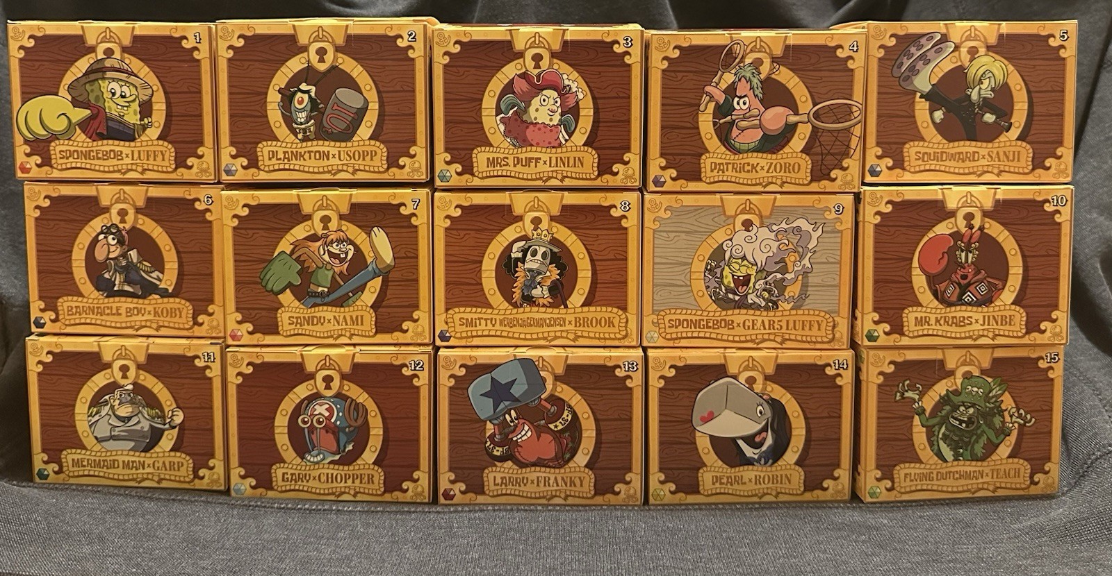 2026 McDonald’s SpongeBob x One Piece Happy Meal Toy Full Set 15 Figure New