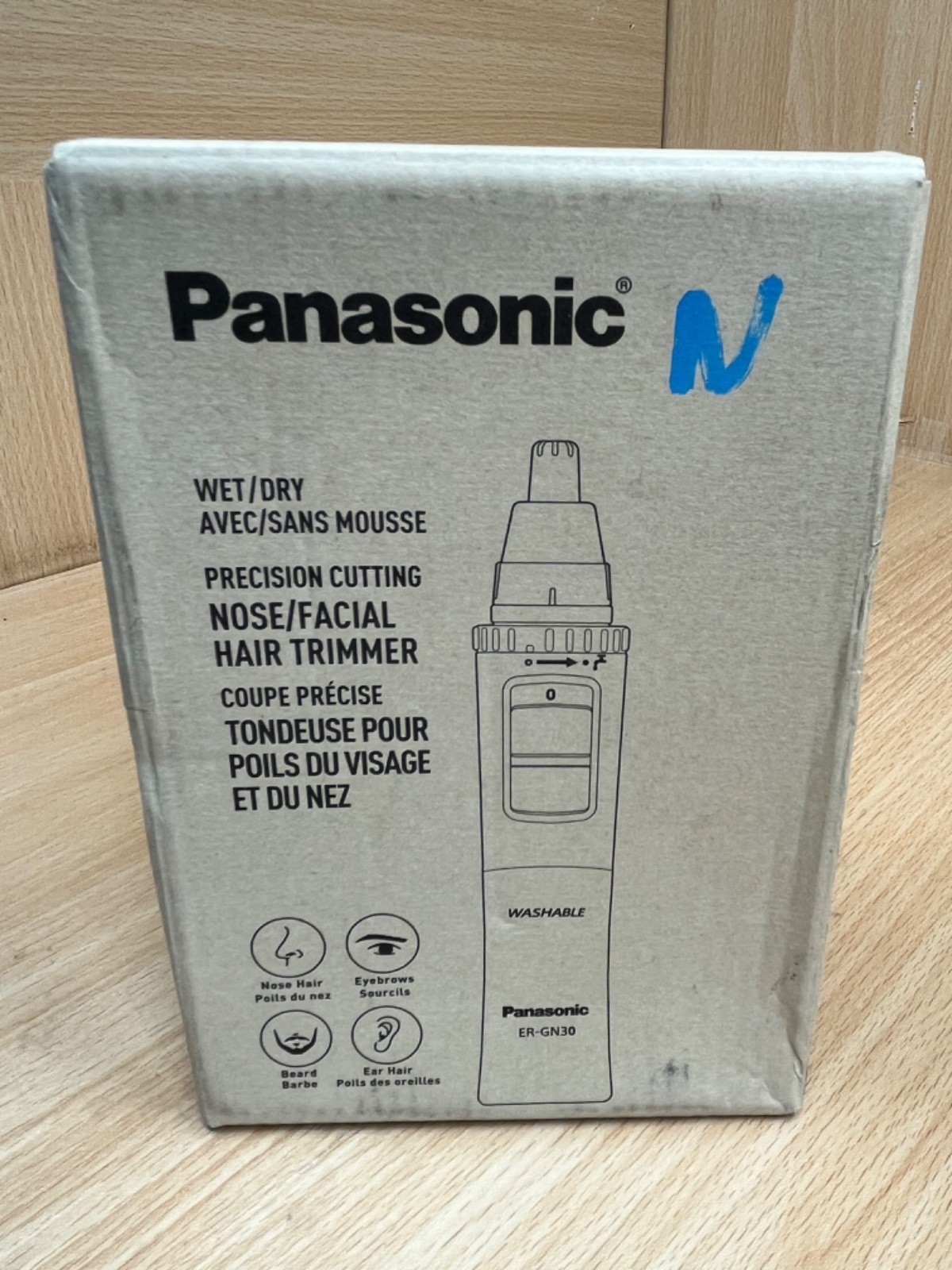 Panasonic Men's Hypoallergenic Ear and Nose Hair Trimmer - ER-GN30-H