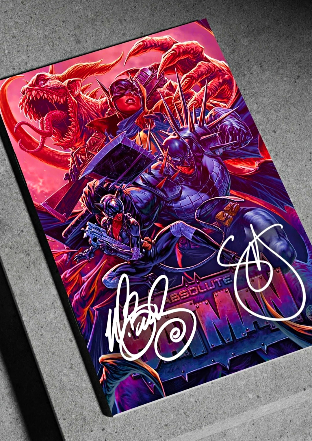 ABSOLUTE BATMAN 25 PRESALE LTD SOLD OUT FOIL 2X SIGNED BROOKS SYNDER