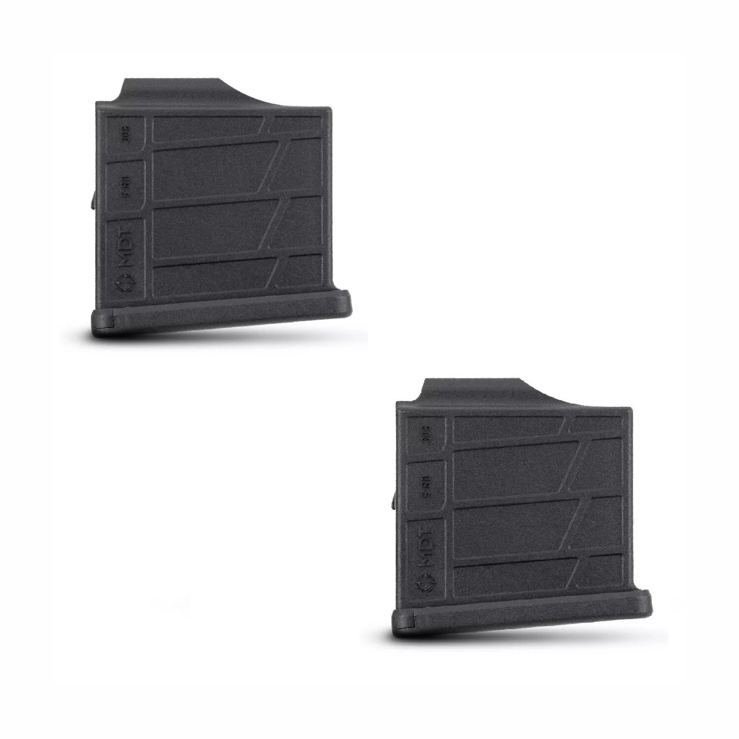 LOT (2) MDT 5R 308 Win/6.5 Creedmoor Polymer AICS External Magazine #105026-BLK