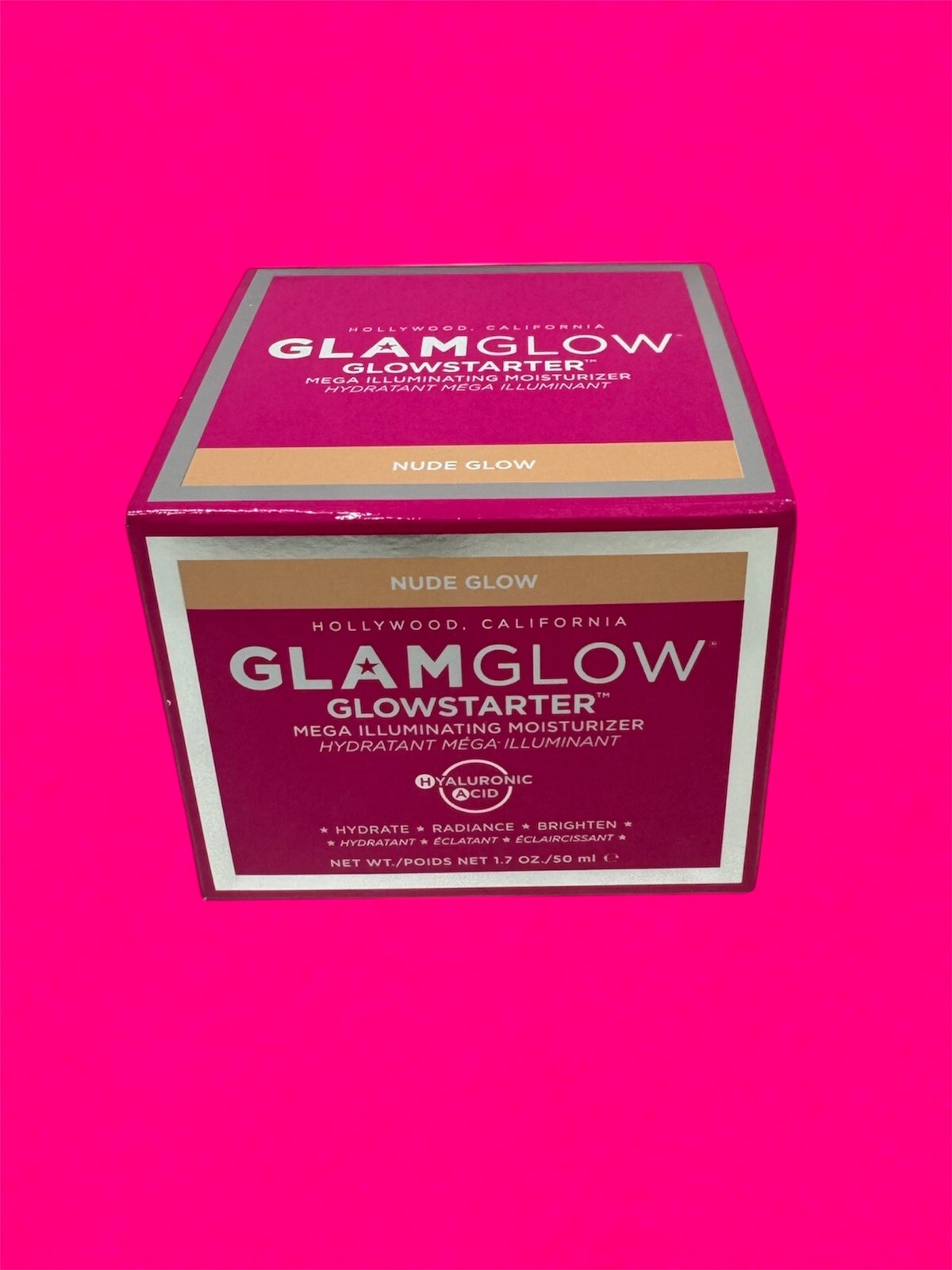GlamGlow GLOWSTARTER 1.7oz Mega Illuminating Moisturize Nude Glow NEW