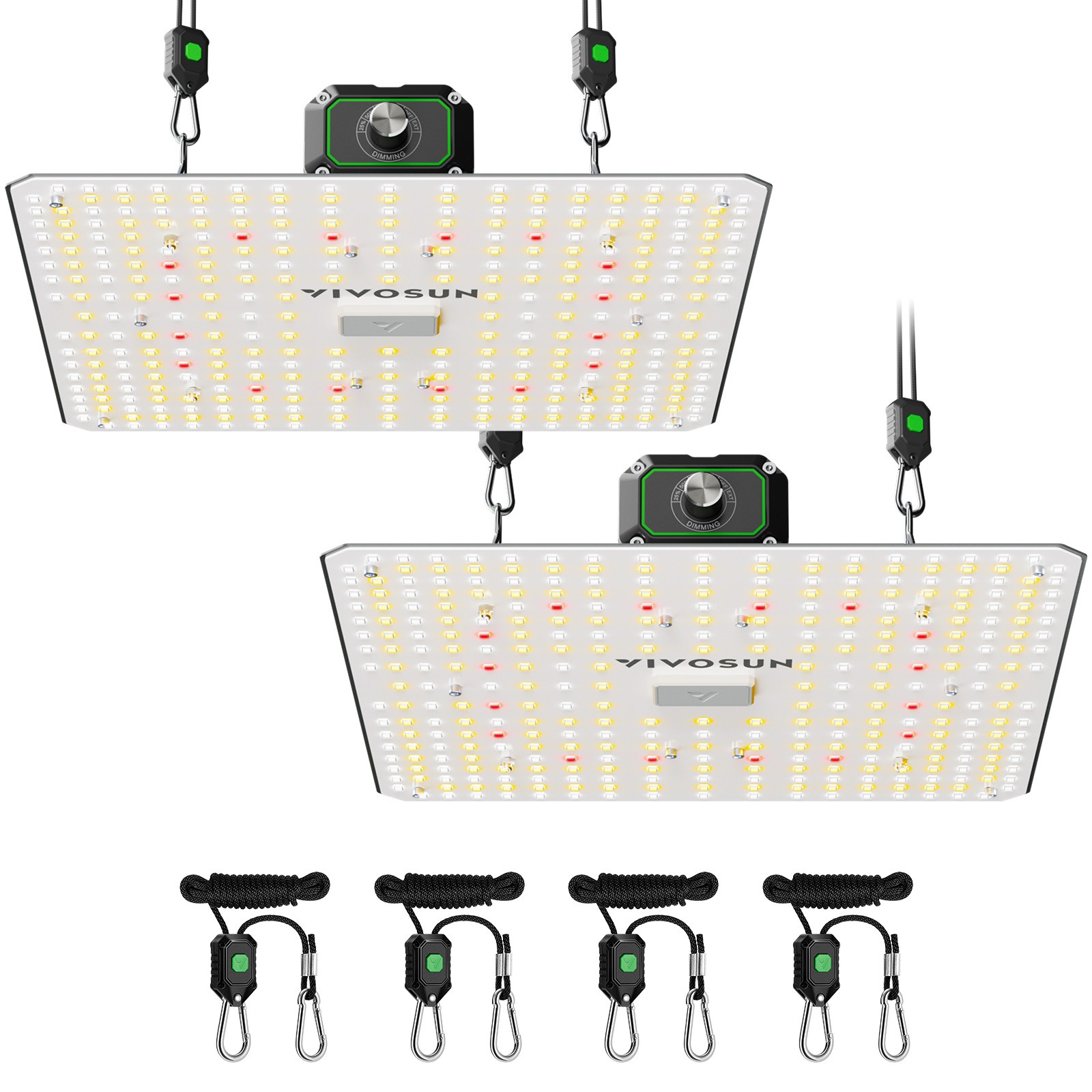 VIVOSUN 2-Pack 100W LED Grow Light Full Spectrum for 4x2FT Indoor Planting VIVOSUN 2-Pack 100W LED Grow Light Full Spectrum for 4x2FT Indoor Planting