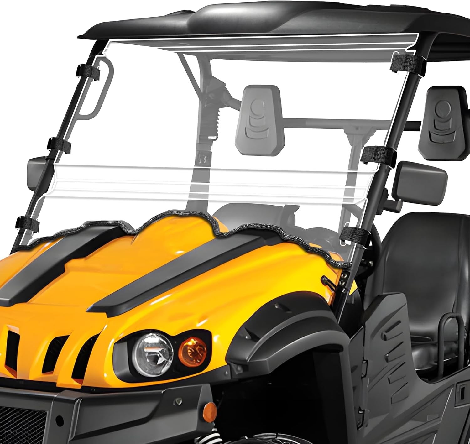 Scratch-Proof Heavy Duty UTV Windshield for Massimo, Hisun, Coleman, Bighorn Scratch-Proof Heavy Duty UTV Windshield for Massimo, Hisun, Coleman, Bighorn