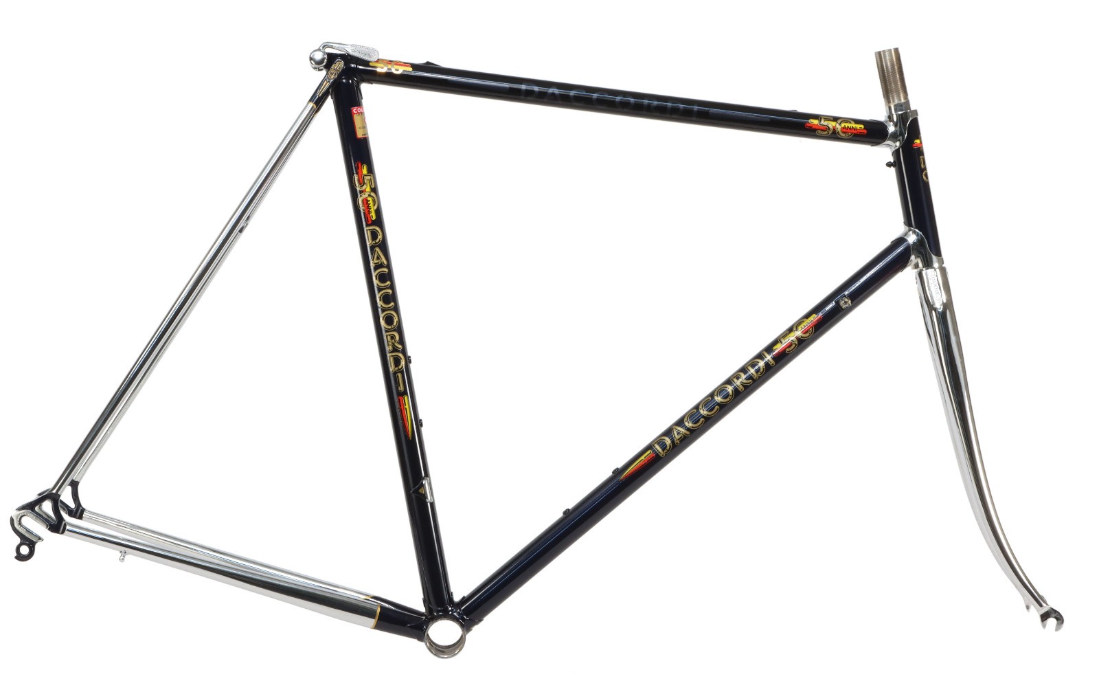 Daccordi 50th Anniversary Road Frameset 57cm Columbus SLX Blue NOS Vintage Daccordi 50th Anniversary Road Frameset 57cm Columbus SLX Blue NOS Vintage