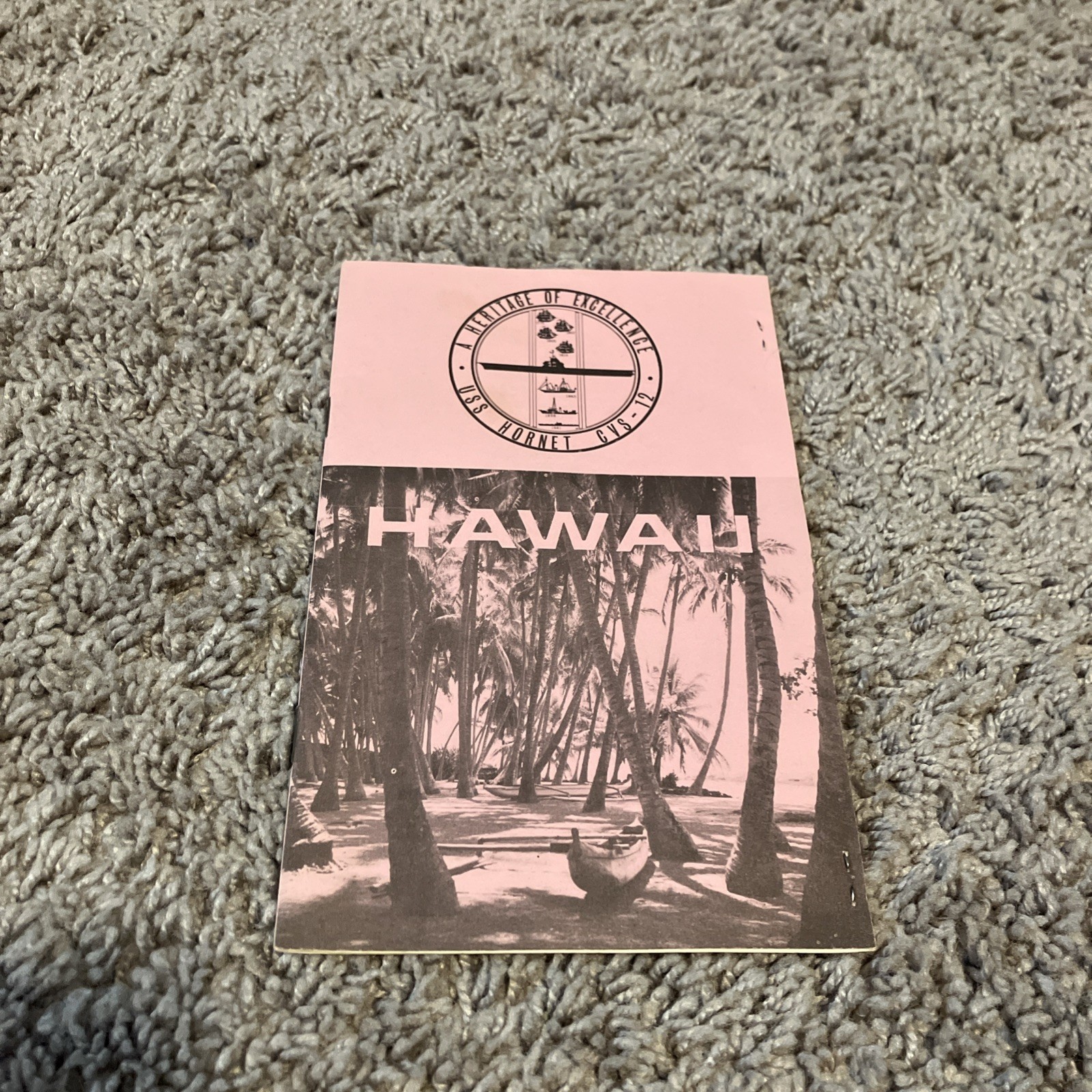 1968-1969 USS HORNET CVS-12 Apollo 12 Hawaii Program Aircraft Carrier Navy Ship 1968-1969 USS HORNET CVS-12 Apollo 12 Hawaii Program Aircraft Carrier Navy Ship