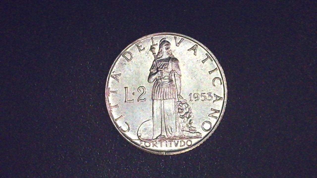 1953 Vatican City Coin 2 Lire - Nice