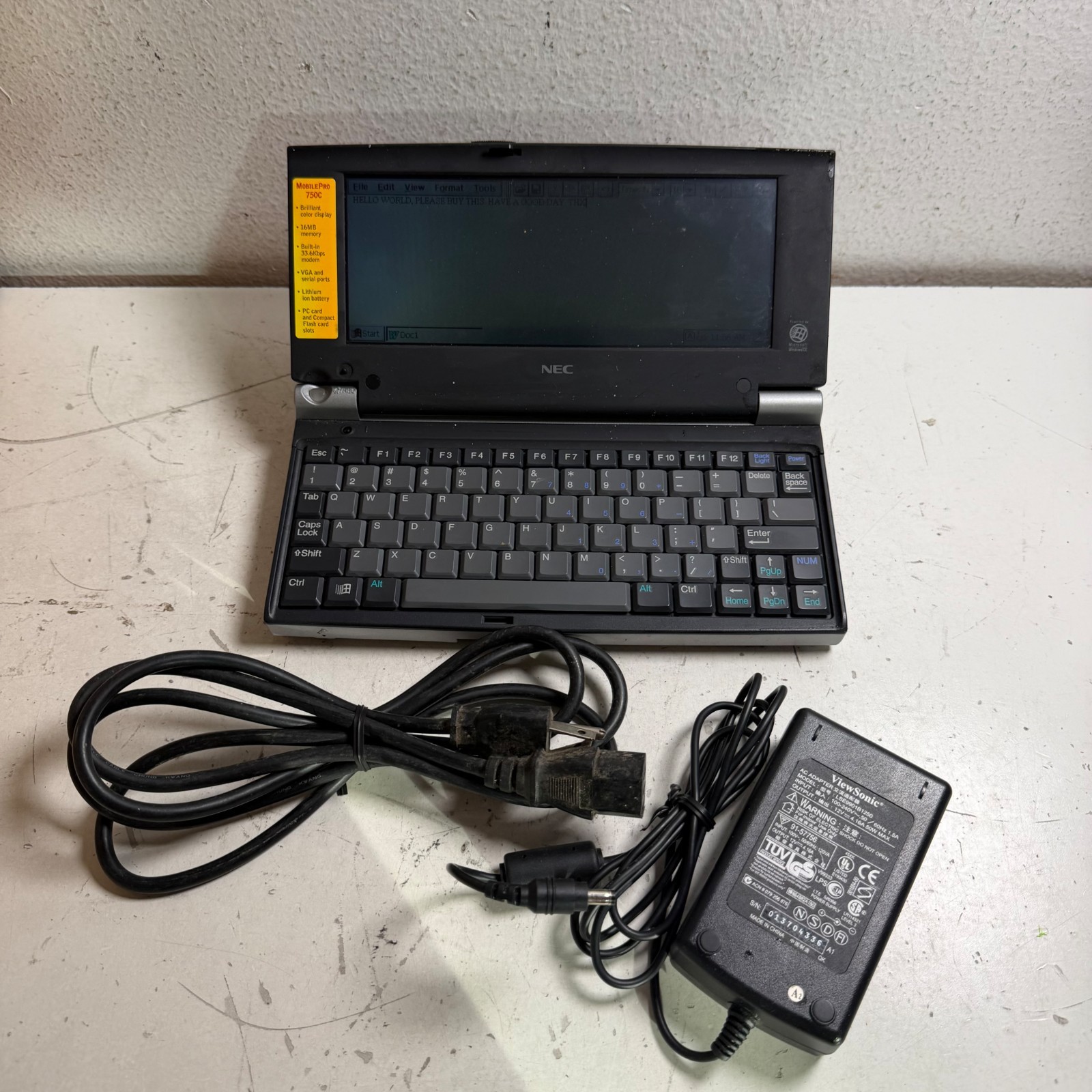 Vintage NEC MobilePro 750C 8\