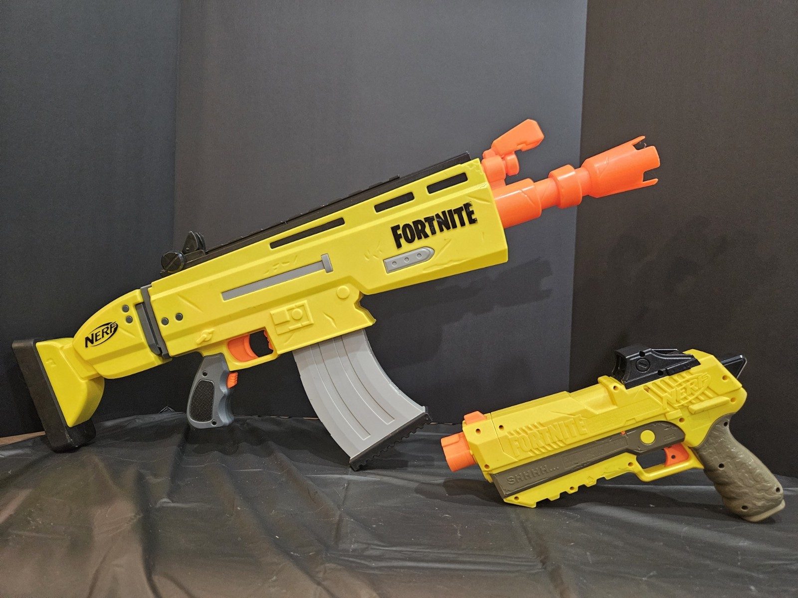 Fortnite Nerf Gun Lot 2 Motorized AR-L Scar, SP-L Tested Fortnite Nerf Gun Lot 2 Motorized AR-L Scar, SP-L Tested