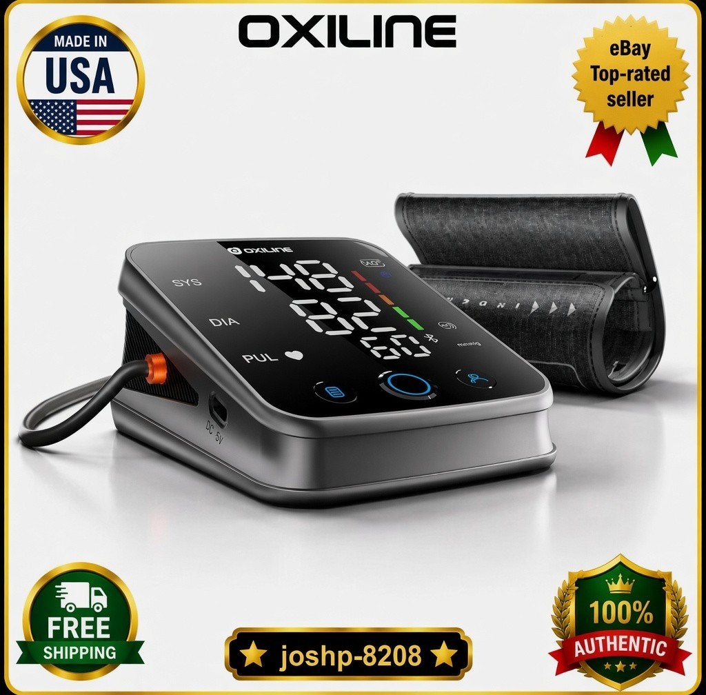 Oxiline Pressure XS Pro Blood Pressure Monitor Bluetooth OLED Display New Oxiline Pressure XS Pro Blood Pressure Monitor Bluetooth OLED Display New