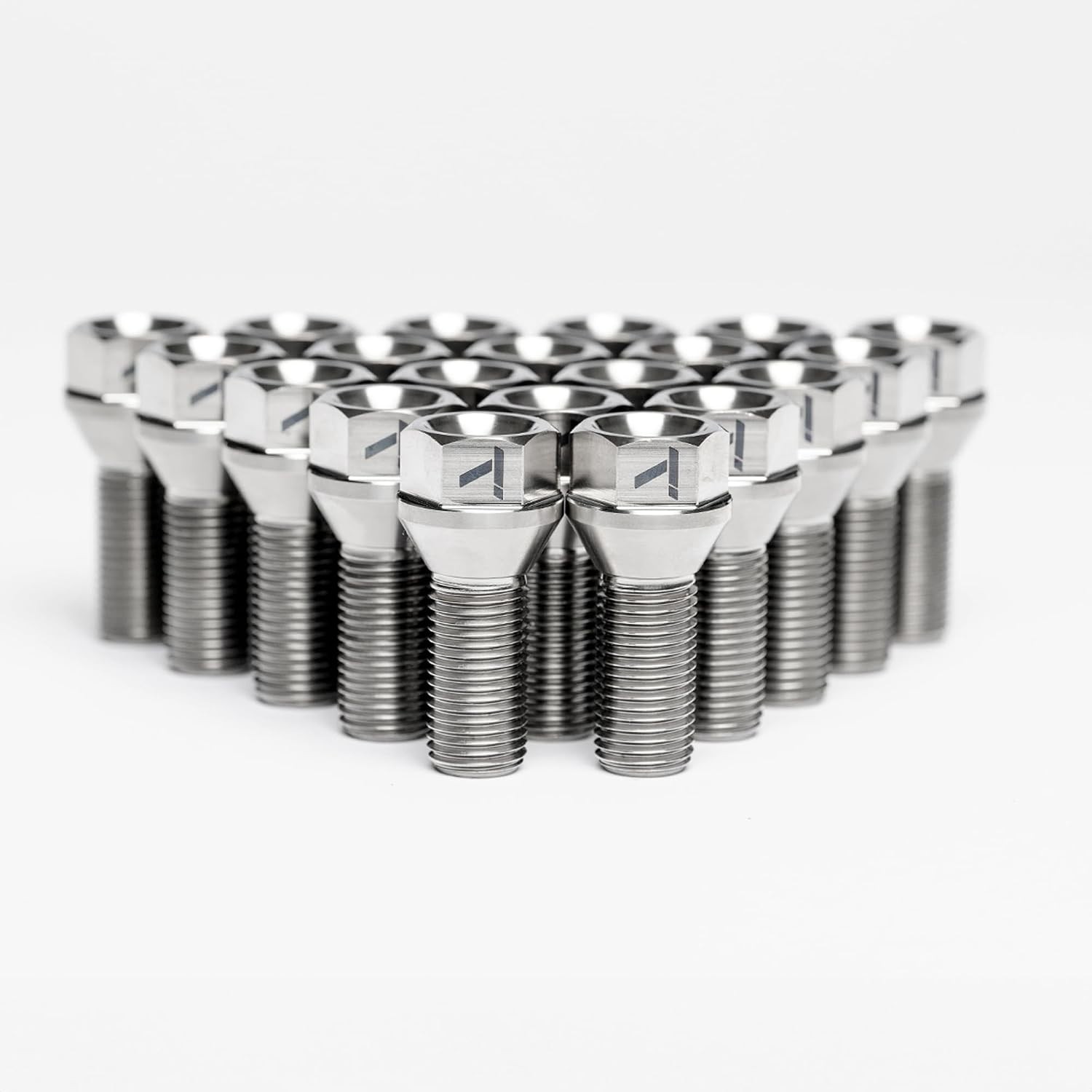 TIKORE M14x1.5x28 Conical Titanium Wheel Bolt Set 20pc - TK-BC1415-ST20