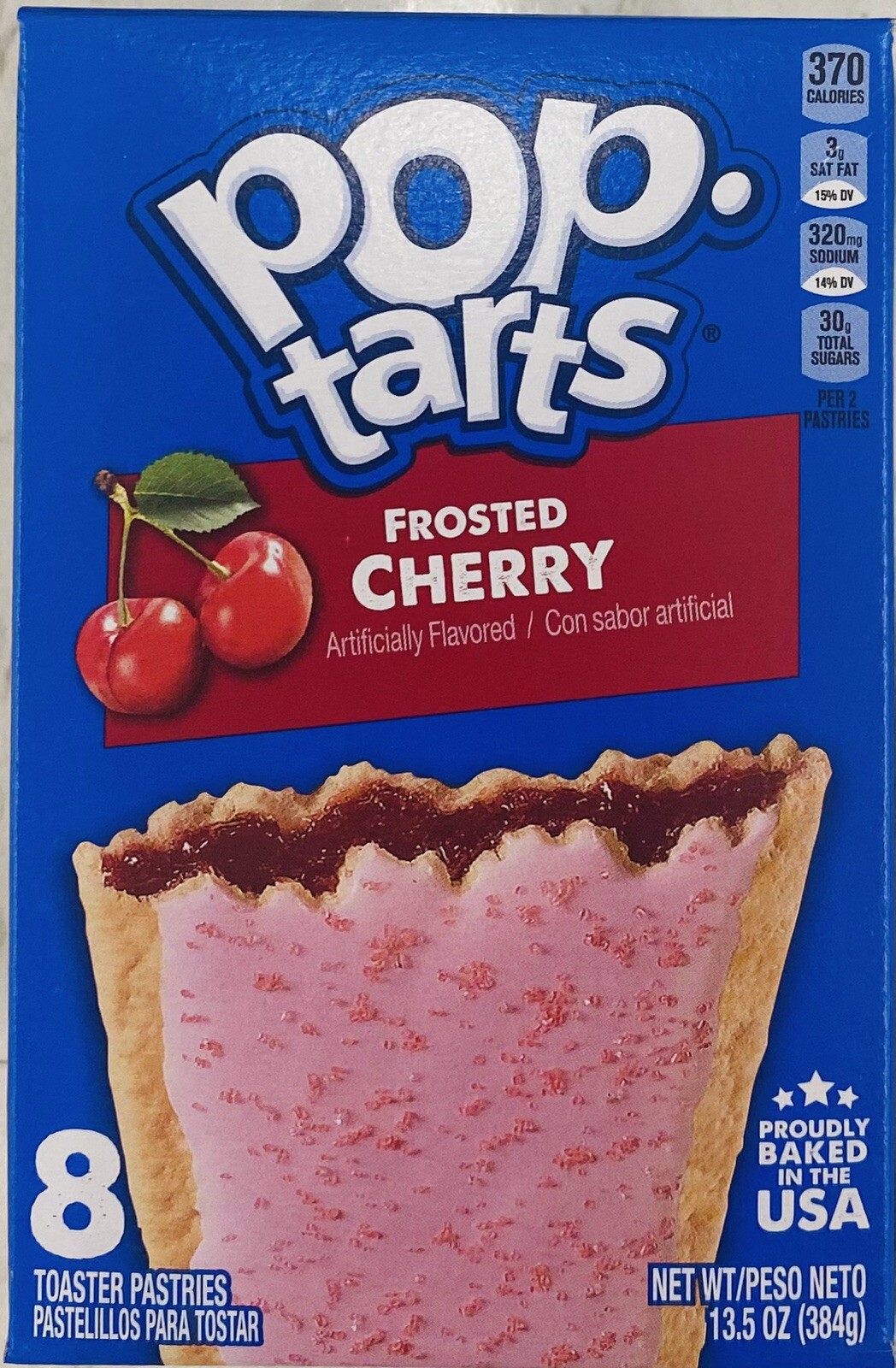 Kellogg\'s Pop Tarts FROSTED CHERRY Toaster Pastries 8 Count 13.5 oz Box