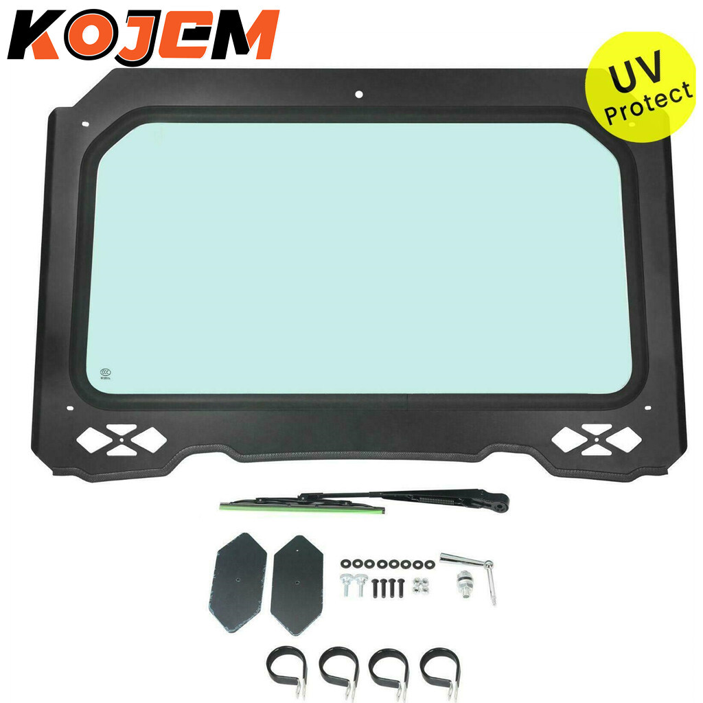 KOJEM Front Glass Full Windshield For Polaris RZR 900 / XP 1000/XP Turbo 14-18 KOJEM Front Glass Full Windshield For Polaris RZR 900 / XP 1000/XP Turbo 14-18