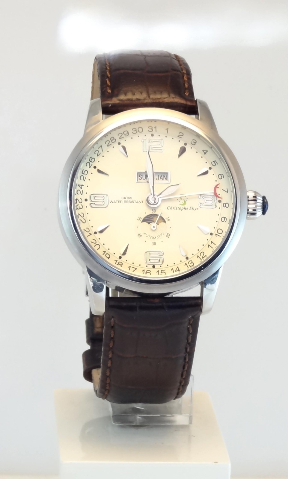 New Vintage Christophe Skye 843332001549 Month/Day/Date-By-hand Automatic Watch
